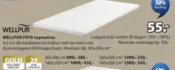 Jysk Wellpur Frya topmatras aanbieding