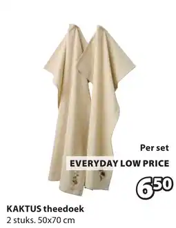 Jysk KAKTUS theedoek aanbieding