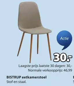 Jysk BISTRUP eetkamerstoel aanbieding