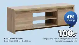Jysk HASLUND tv-meubel aanbieding