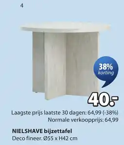Jysk NIELSHAVE bijzettafel aanbieding