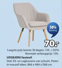 Jysk UDSBJERG fauteuil aanbieding