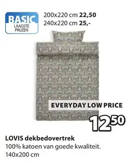 Jysk LOVIS dekbedovertrek aanbieding