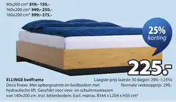 Jysk ELLINGE bedframe aanbieding