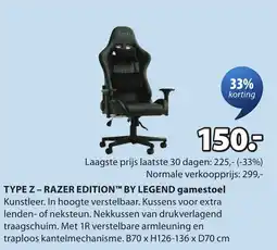 Jysk Razer edition by legend aanbieding