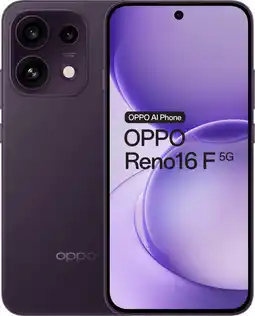 Coolblue OPPO Reno16 F 256GB Paars 5G aanbieding