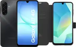 Coolblue Samsung Galaxy A17 128GB Zwart 4G + BlueBuilt Book Case Zwart aanbieding