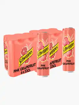 Flink Schweppes Pink Grapefruit 6x33cl 2x aanbieding