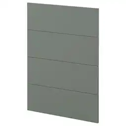 IKEA Moderne grijsgroene platte ladefronten met minimalistisch design aanbieding