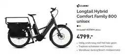 Bike Totaal Cube Longtail Hybrid Comfort Family 800 unisex aanbieding