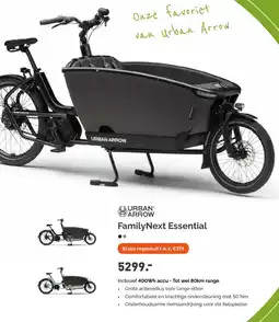 Bike Totaal Urban Arrow FamilyNext Essential aanbieding
