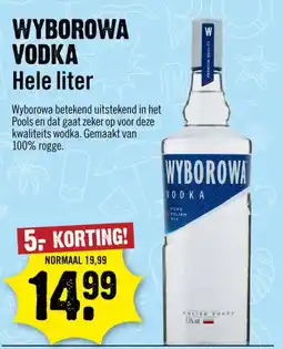 Dirck 3 Wyborowa Vodka aanbieding