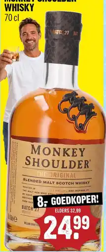 Dirck 3 monkey shoulder whisky aanbieding