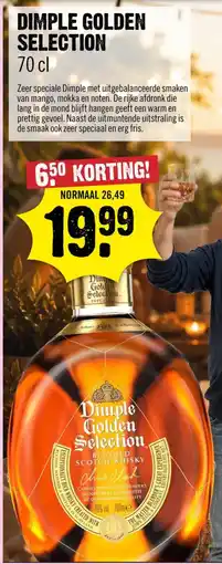 Dirck 3 Dimple Golden Selection aanbieding