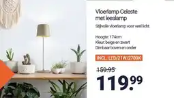 Inter Chalet Vloerlamp Celeste met leeslamp aanbieding