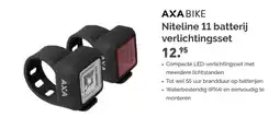 Bike Totaal AXA BIKE Niteline 11 batterij verlichtingsset aanbieding