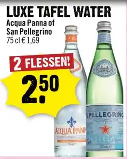 Dirck 3 Luxe tafel water aanbieding