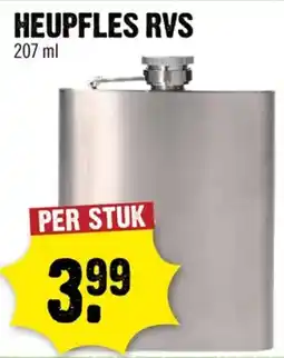 Dirck 3 Heupfles rvs aanbieding