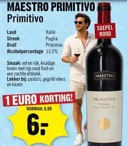 Dirck 3 Maestro Primitivo aanbieding