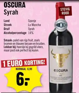 Dirck 3 Oscura Syrah aanbieding