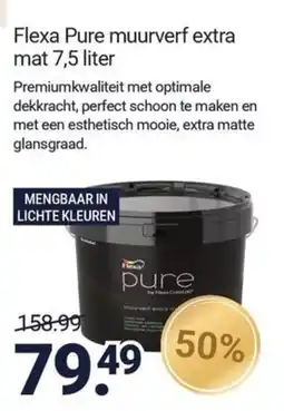 Inter Chalet Flexa pure muurverf extra mat aanbieding
