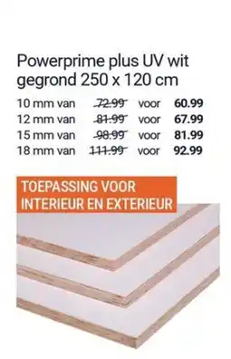 Inter Chalet Powerprime plus UV wit aanbieding