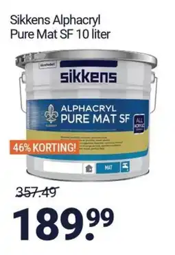 Inter Chalet sikkens alphacryl pure mat sf aanbieding