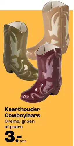 Kwantum Kaarthouder Cowboylaars aanbieding