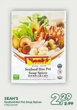 Amazing Oriëntal Seah's Seafood Hot Pot Soup Spices aanbieding