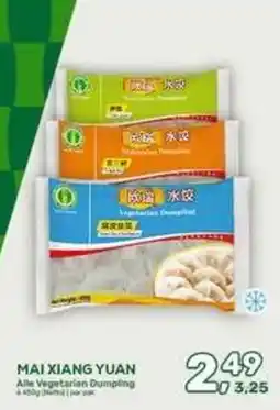Amazing Oriëntal MAI XIANG YUAN Alle Vegetarian Dumpling aanbieding