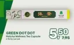 Amazing Oriëntal green dot dot matcha wellness tea capsule aanbieding