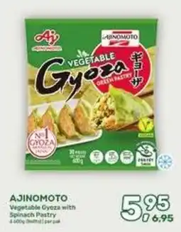Amazing Oriëntal Ajinomoto Vegetable Gyoza with Spinach Pastry aanbieding