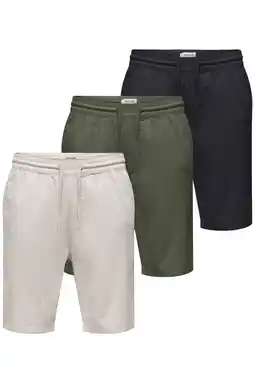 Wehkamp ONLY & SONS ONSREID slim casual short multi - (set van3) aanbieding