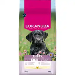 Zooplus Dubbelpak : 2x15kg Eukanuba Premium Nutrition Puppy Large & Giant Breed Kip droogvoer voor honden aanbieding