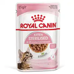 Zooplus 24x85g Sterilised Kitten in Saus Royal Canin Kattenvoer aanbieding