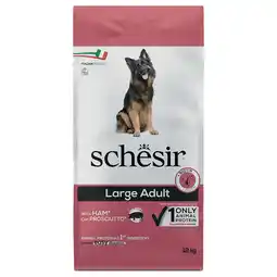 Zooplus 12kg Schesir Dog Large Adult met ham droogvoer voor honden aanbieding