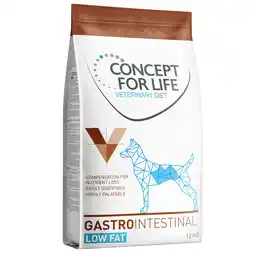 Zooplus 12 kg Concept for Life Veterinary Diet Gastrointestinal Low Fat droog hondenvoer aanbieding
