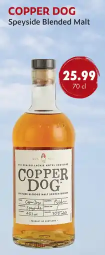 uw topSlijter Copper Dog Speyside Blended Malt aanbieding