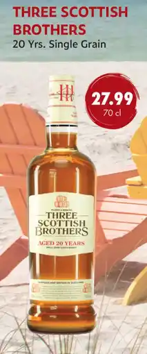 uw topSlijter Three Scottish Brothers 20 Yrs. Single Grain aanbieding