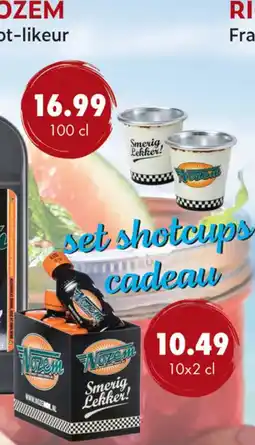 uw topSlijter Nozem shot-likeur aanbieding