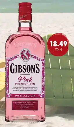 uw topSlijter Gibson's Pink Premium Gin aanbieding