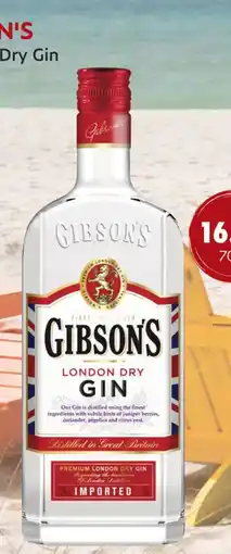 uw topSlijter Gibson's London Dry Gin aanbieding