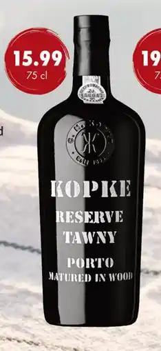 uw topSlijter Kopke reserve tawny porto aanbieding