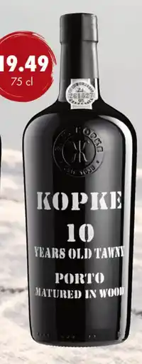 uw topSlijter Kopke 10 years old tawny porto aanbieding