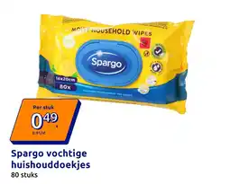 Action Spargo vochtige huishouddoekjes aanbieding