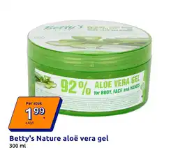 Action Betty's Nature aloë vera gel aanbieding