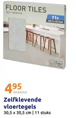 Action Zelfklevende vloertegels aanbieding