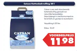 Huisdier Voordeelshop Catsan Kattenbakvulling 20 l aanbieding