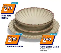 Action Diep bord Dahlia aanbieding