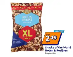 Action Snacks of the World Noten & Rozijnen aanbieding